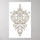 filigree tan posters