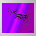 FILIGREED ART PUPPY TWO POSTER