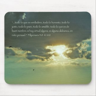 Filipenses 4-8 con el Rio Hillsborough mousepad