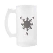Filipino Basic Sun and Stars - Black Coffee Mug
