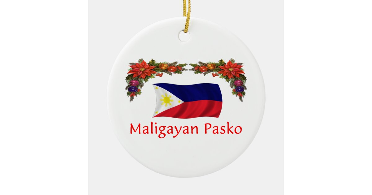 Filipino Christmas Ceramic Ornament Zazzle
