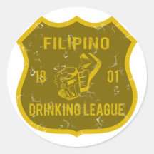 Filipino Drinking League Sticker