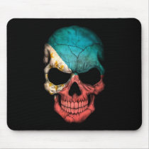 Filipino Flag Skull on Black Mouse Pads