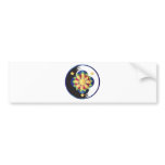 Filipino Lotus Flower Mandala Bumper Stickers