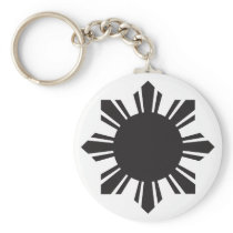 Filipino Sun - Black Keychains