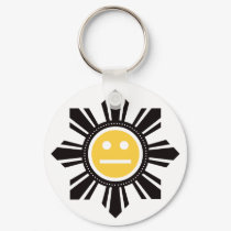 Filipino Sun Face - Yellow keychains