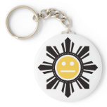 Filipino Sun Face - Yellow Keychain