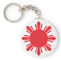 Filipino Sun - Red Key Chains