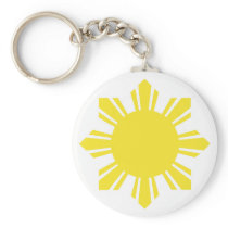 Filipino Sun - Yellow Key Chains