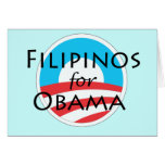 Filipinos for Obama Card