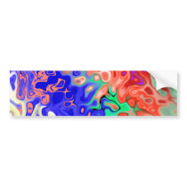 Fill Abstract Bumper Stickers