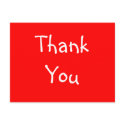 Fill-In-The-Blank Thank You Postcard - Customized