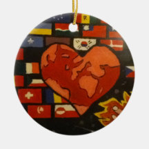 Fill The Earth With Love Christmas Tree Ornaments