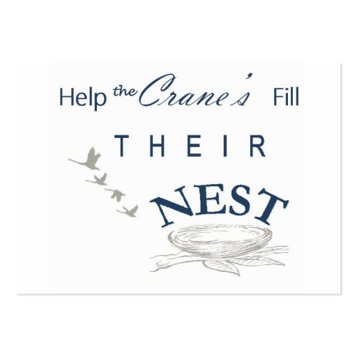 Fill the nest card business card (front side)
