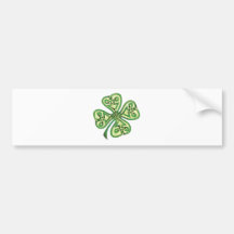 Filled Shamrock Bumper Stickers