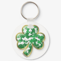 Filled with Luck Shamrock keychains by Curious_Dreams Filled with Luck Shamrock keychains