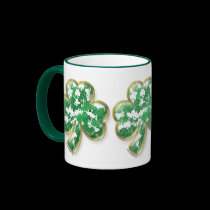 Filled with Luck Shamrock mugs
