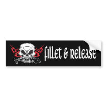Fillet & Release bumper stickers by FishNHuntObsessions Fillet & Release bumper stickers