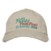 Fillies Finish FIRST - horse racing by SRF embroidered hats