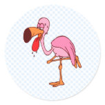 Fillip Flamingo Round Stickers