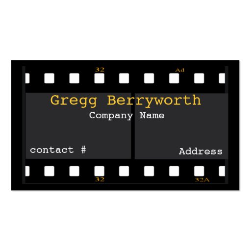 Film Business Card (front side)