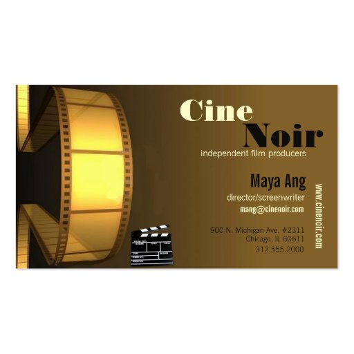 film business card