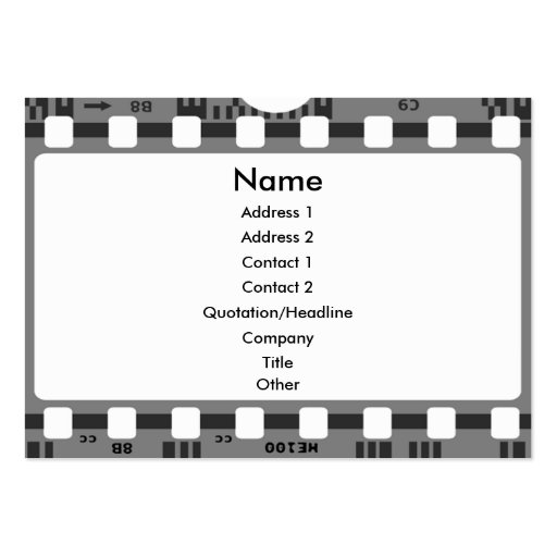 film Business card (front side)