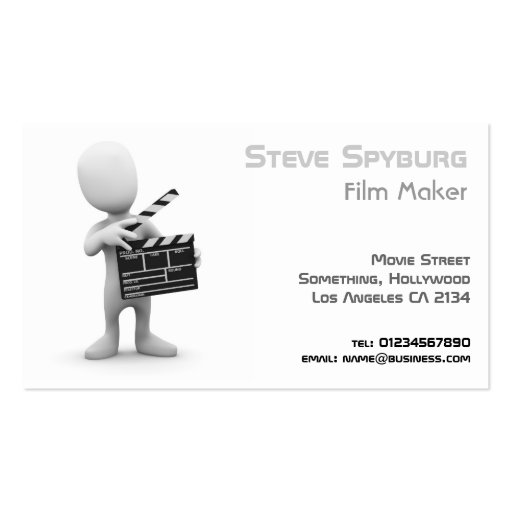Film Business Movie Maker Business Card