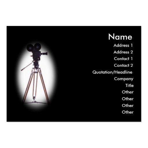 Film Camera Business Card (front side)