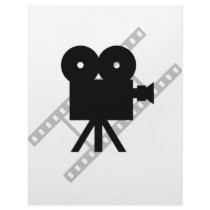 film camera icon letterhead