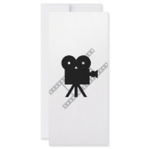 film camera icon personalized rack card