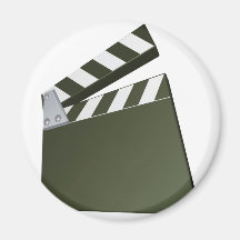 Film clapperboard fridge magnets