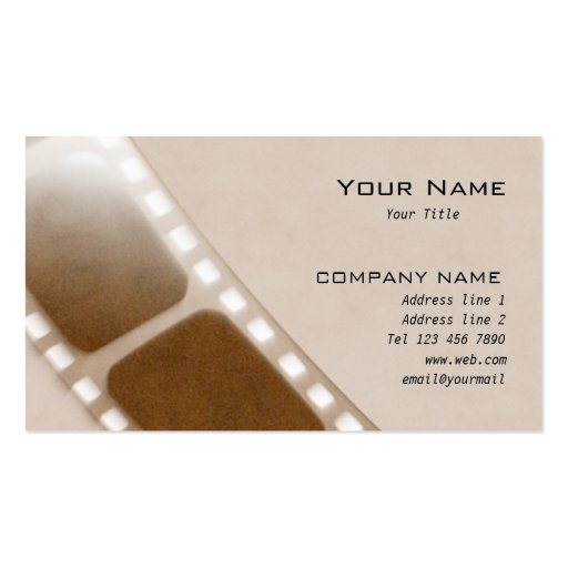 Film company Business Card (front side)