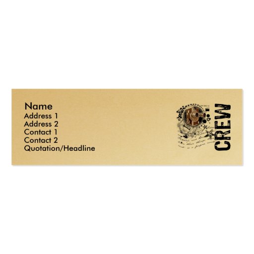 Film Crew Alchemy Business Cards
