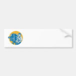 Film  Crew TV Cameraman With Movie Camera Retro Bumper Sticker