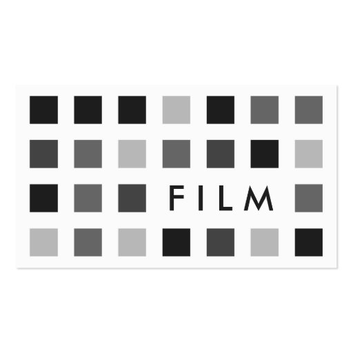 FILM (mod squares) Business Cards (front side)