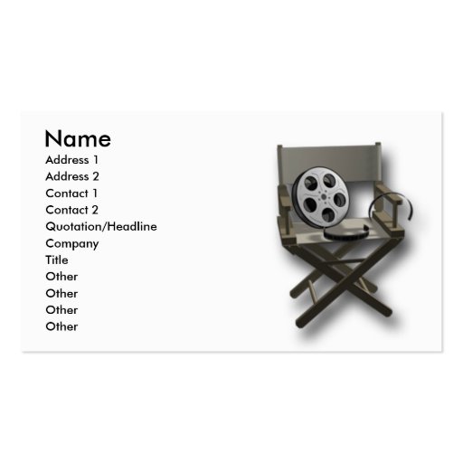 film_movie business cards
