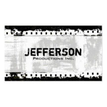 Film Noir Grunge Style Company Business Card