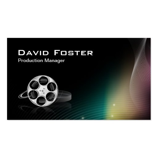 Film Production Manager Director Producer Cutter Business Card (front side)