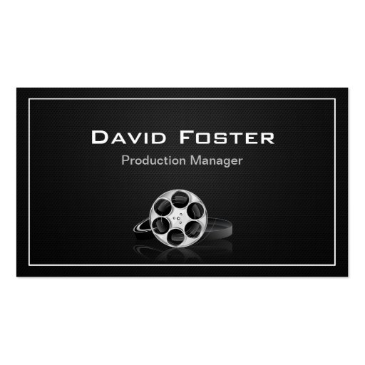 Film Production Manager Director Producer Cutter Business Cards (front side)