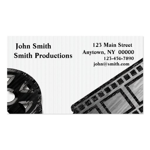Film Reel Business Card (front side)
