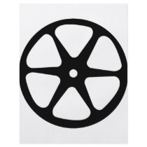 film reel icon flyer design