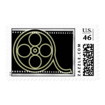 Film Reel Postage Stamp