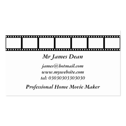 Film Strip Business Card