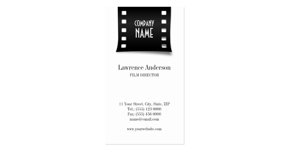 Film Strip business card Zazzle
