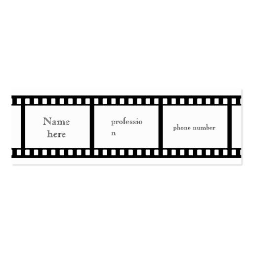 Film Strip business card