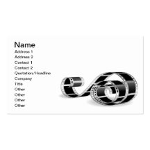 Film strip business cards
