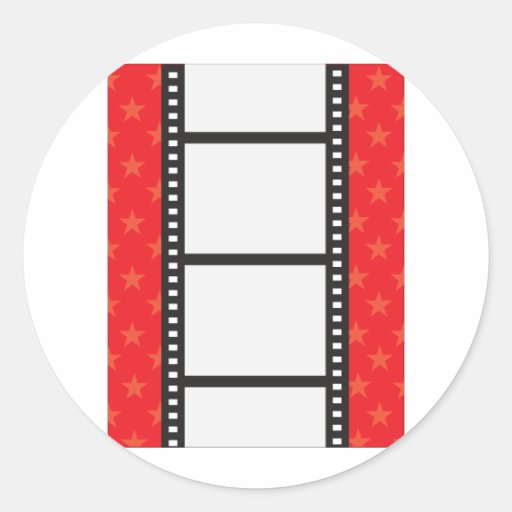 Film Strip Classic Round Sticker Zazzle