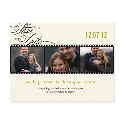 Film Strip Photo Save The Date Postcards