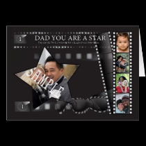 Film strip photograph father's day greeting card cards